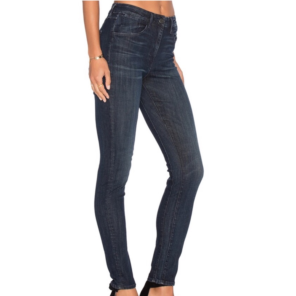 3x1 Women’s Channel High Rise Skinny Jeans Dark Wash SZ 30